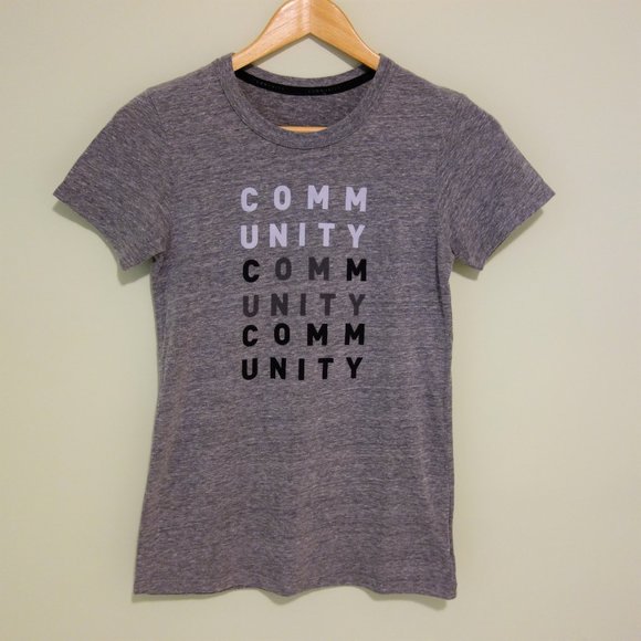 Aritzia Community Grey Graphic T-Shirt - Picture 1 of 6